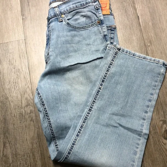 Levi's Men's Straight Jeans in Sky Blue - Picture 7 of 7